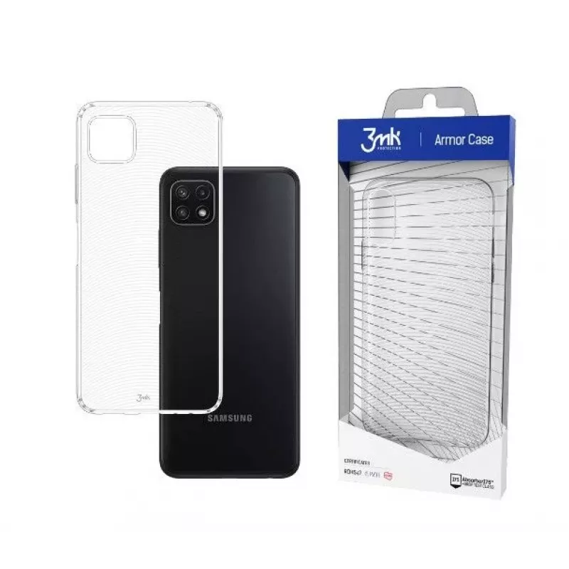 3MK Armor Case, skirtas Samsung Galaxy A22 5G, permatomas