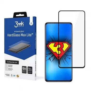 3MK Hard Glass Max Lite ekrano apsauga, skirta Xiaomi Poco X3 NFC / Poco X3 Pro - juoda
