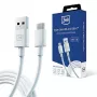 3MK Hyper Cable USB-A į USB-C 5A 60W 1,2m Baltas