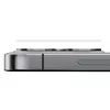 3MK Lens Pro Full Cover grūdinto stiklo fotoaparato objektyvo apsauga, skirta iPhone 14 Pro / 14 Pro Max su aliuminio rėmeliu ir montavimo rėmeliu (1 vnt., juoda)