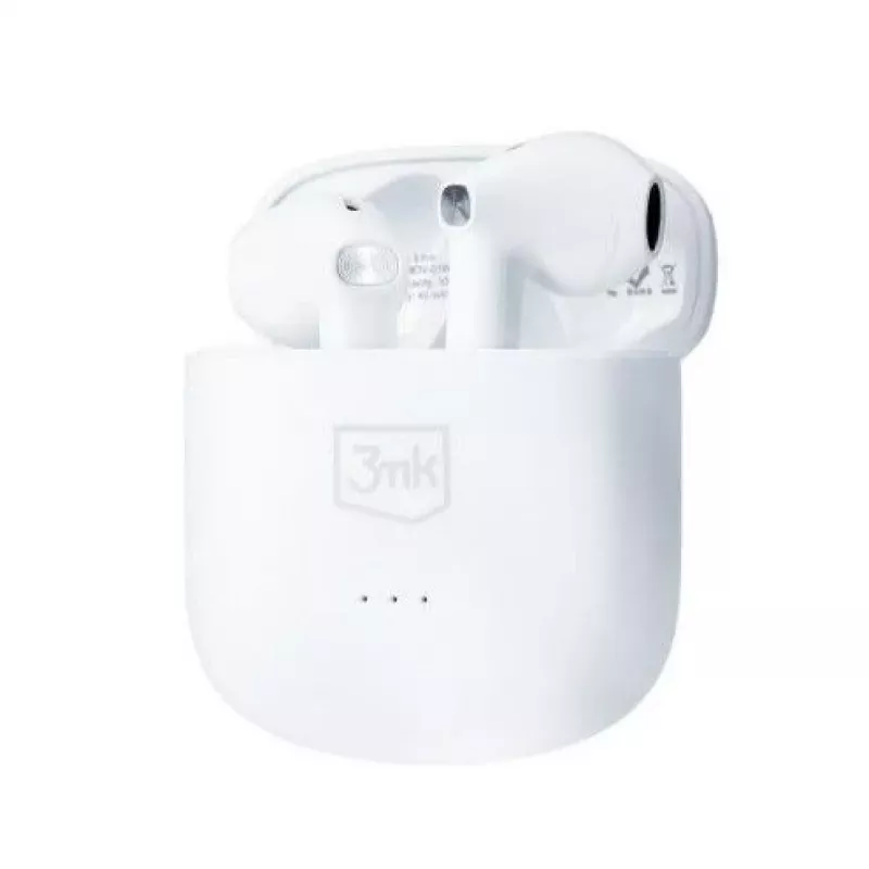 3MK MovePods 6.5 Hours Bluetooth 5.3 True Wireless Earbuds White