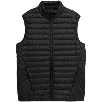 4F Vyriška M062 paminkštinta liemenė Deep Black 4FAW23TVESM062 20S M