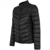 4F Moteriška dygsniuota striukė H4Z22 KUDP002 20S Deep Black