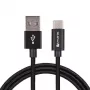 4SMARTS USB-A į USB-C laidas RapidCord 2A, 2m, juodas