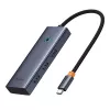 5-in-1 Hub Baseus UltraJoy Series USB-C į HDMI 4K@30Hz + 3x USB 3.0 + 1x PD (Pilka)