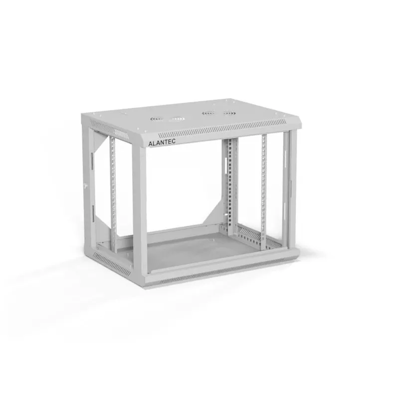 A-LAN ALANTEC 19 inch 9U 600x450 sieninis spintelė, pilka
