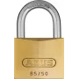 ABUS 65/50 KD Spyna - Kieto žalvario korpusas, grūdinto plieno lankas, skirtingi raktai