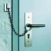 ABUS ABTS21540 durų grandinė su apsauginiu žiedu, nikeliuotas plienas, 215 mm