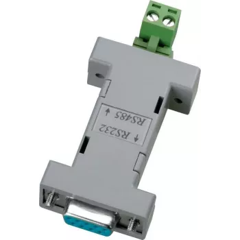 ABUS TV8469 RS232 į RS485 sąsajos keitiklis, DB9, maitinamas iš magistralės, 115,2 kbps, 1200 m, juodas