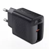 ACEFAST A82 GaN USB-C PD 20W sieninis įkroviklis - juodas