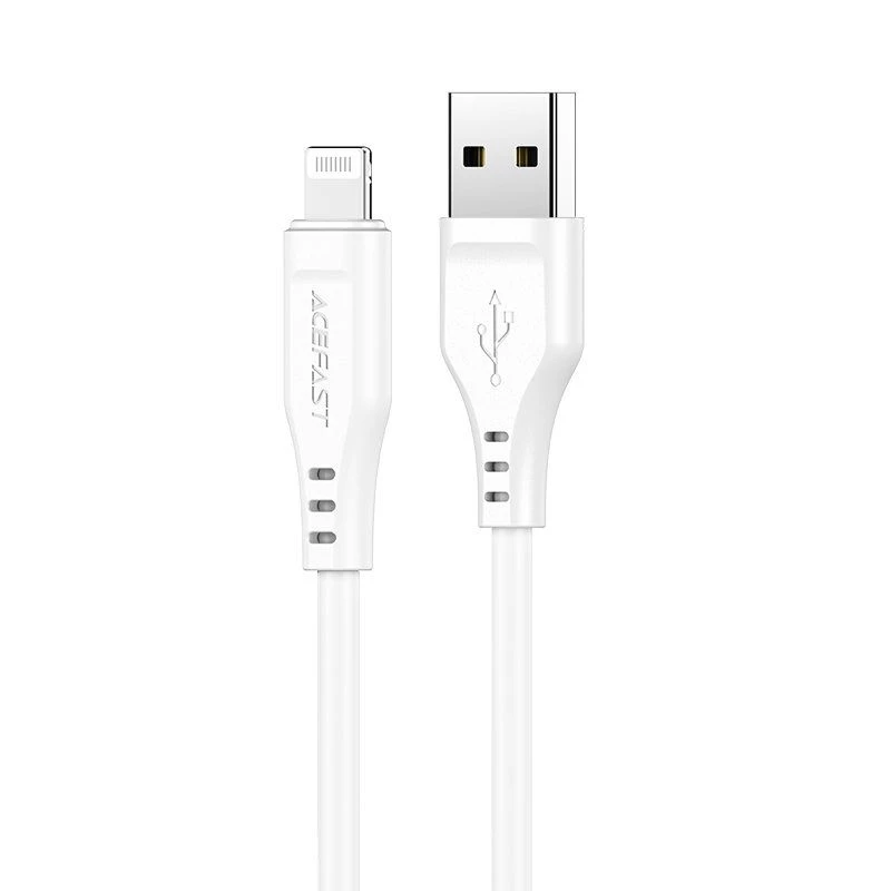Acefast Apple Lightning į USB 1,2m 2,4A MFI laidas baltas