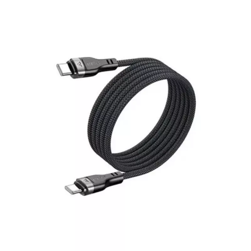 Acefast C11-03 3in1 USB-C į USB-C laidas 100W 480Mbps 1,2m Juodas