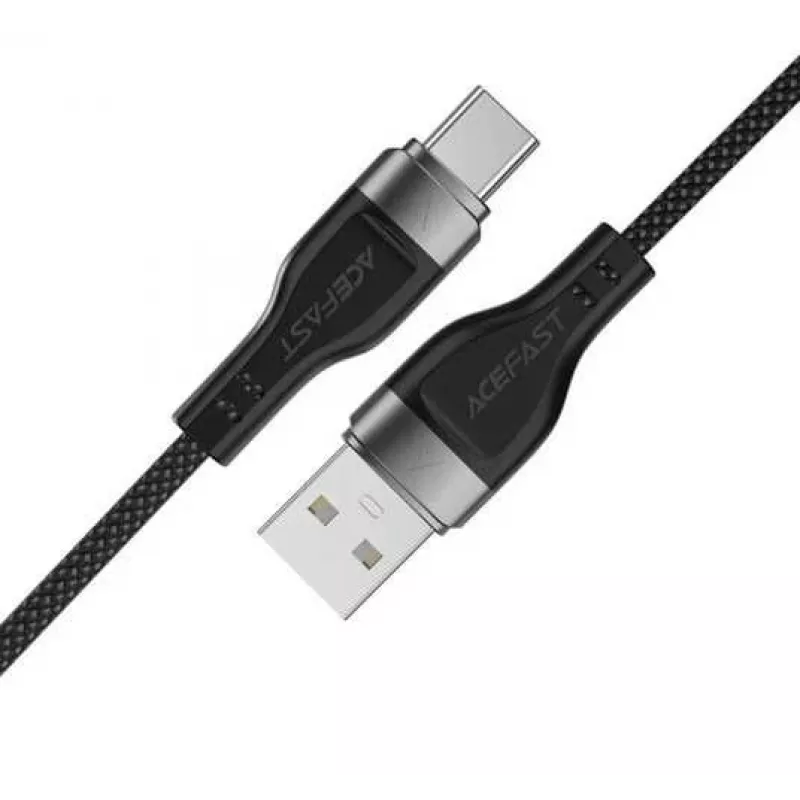 ACEFAST C11-04 USB-A į USB-C 3A Magnetinis Pintas Laidas 1,2m Juodas