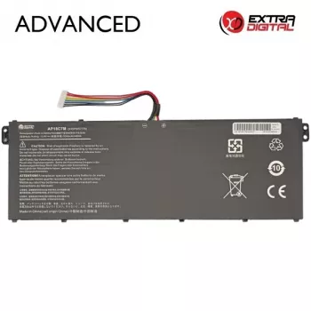 Acer AP18C7M 3200mAh Li-ion nešiojamojo kompiuterio baterija, 15,4 V, 4 elementų, juoda