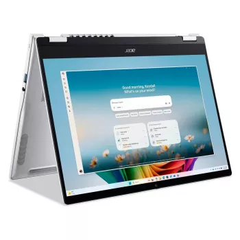 Acer Swift Spin 14 AI SFSP14-I51T-79CL 2-in-1 konvertuojamas nešiojamasis kompiuteris, 14 colių OLED jutiklinis ekranas, Intel Core Ultra 7 355, 16GB RAM, 512GB SSD, Windows 11 Home, vokiška klaviatūra