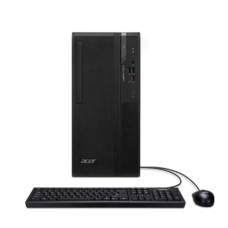 Acer Veriton S2 VS2735GT Mid Tower Desktop PC - Core Ultra 7 265, 16GB RAM, 512GB SSD, Windows 11 Pro, Black