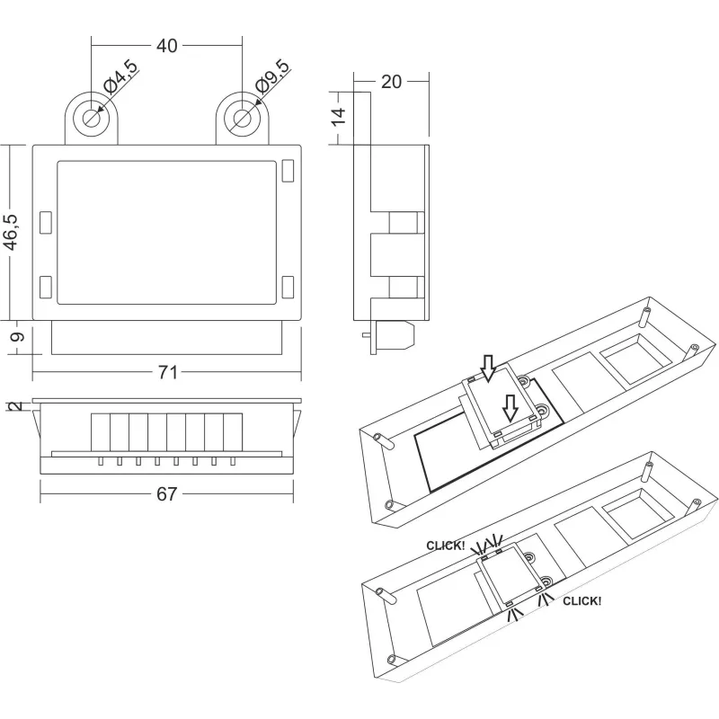 ACO CDN-U Signal Module with Automatic Door Opening Function