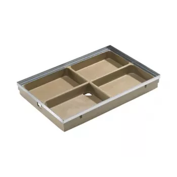 ACO Vario grindų kanalizacijos apatinė dalis 75x50 DN 75/DN 50 juoda