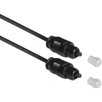 ACT 1,2 m SPDIF TOSlink optinis garso kabelis, vyriškas-vyriškas, juodas, su maišeliu AC3690