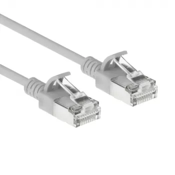ACT pilkas 2,5 m LSZH S/FTP CAT6A plonas apsaugotas nuo užkabinimo tinklo kabelis (DB7053)