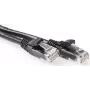 ACT IB2952 0,25 m Cat6a U/UTP tinklo kabelis, juodas