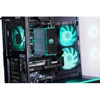 ACTINA PC AMD Ryzen 7 8700F 32 GB DDR5-SDRAM 1 TB SSD AMD Radeon RX 9070 Windows 11 Home Midi Tower Black