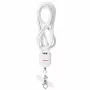 Activejet Lanyard with 3-in-1 Charging Cable, White