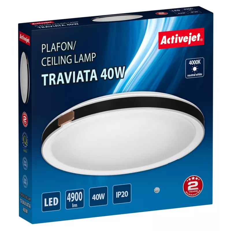 Activejet AJE-TRAVIATA LED lubų šviestuvas, 40W
