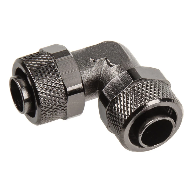 Adapter 90 laipsnių 13/10mm į 13/10mm - nikelio juodas