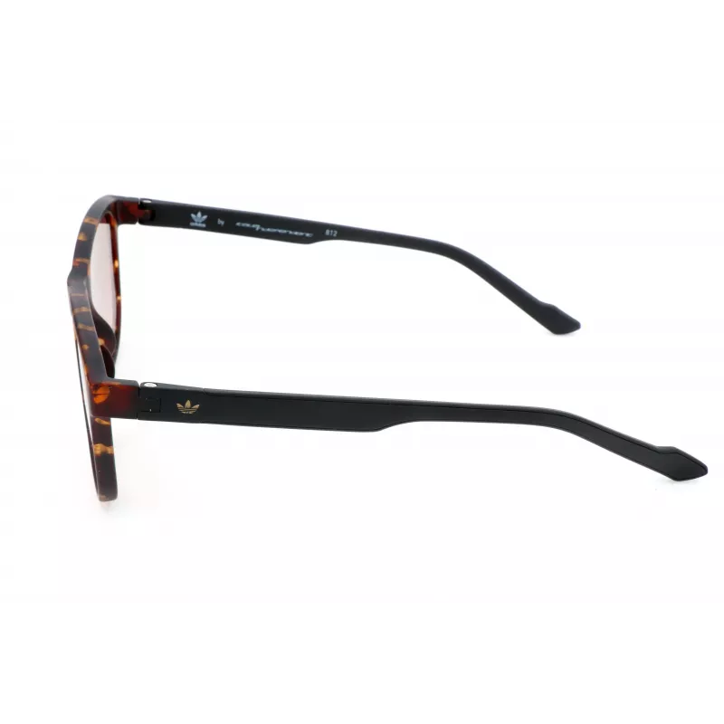ADIDAS AOR031-092009 Vyriški akiniai nuo saulės, stačiakampiai, matinio juodo rėmelio, pilki lęšiai, 54/16/145 mm