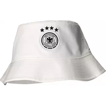 adidas DFB skrybėlė su snapeliu balta Vokietijos nacionalinė futbolo rinktinė medvilnė siuvinėtas herbas KV5940