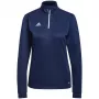 adidas Entrada 22 viršus treniruočių tamsiai mėlynas moteriškas megztinis 2XS