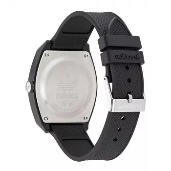 Adidas Originals Digital Two Unisex Digital Watch AOST22039 38mm Silver Stainless Steel Black Silicone