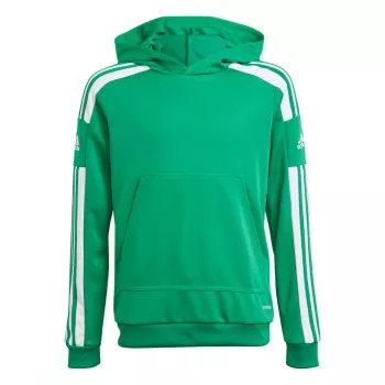adidas Squadra 21 Jaunimo džemperis su gobtuvu komandos žalias/baltas GP6432 Dydis 140cm