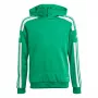 adidas Squadra 21 Jaunimo džemperis su gobtuvu komandos žalias/baltas GP6432 Dydis 140cm