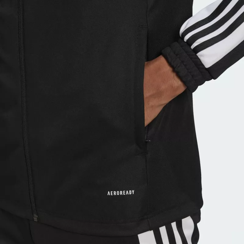 Adidas Squadra 21 treniruočių ketvirčio užtrauktuko džemperis vyriškas juodas dydis M