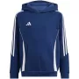 adidas Tiro 24 vaikiškas megztinis su gobtuvu, tamsiai mėlynas, 128 cm