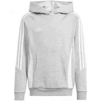 adidas Tiro 24 gobtuvinis megztinis, vidutinio pilkumo melanžas, jaunimo, 140 cm