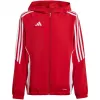 adidas Tiro 24 Vaikiška treniruočių striukė Ryškiai raudona 116cm
