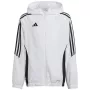 adidas Tiro 24 vaikiška treniruočių striukė balta IM8799 116cm