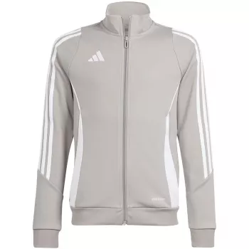 adidas Tiro 24 treniruočių megztinis vaikams - pilkas - dydis 164 cm (13-14 metų) - AEROREADY perdirbtas poliesteris