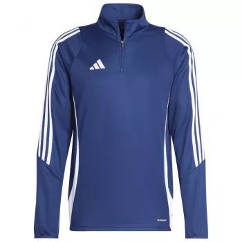 adidas Tiro 24 treniruočių viršus Team Navy Blue/White vyriškas, prigludęs, ilgomis rankovėmis, su ketvirčio užtrauktuku