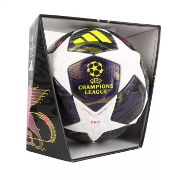 adidas UCL 25/26 Finalas Pro futbolo kamuolys 5 dydis violetinis/baltas JX9077