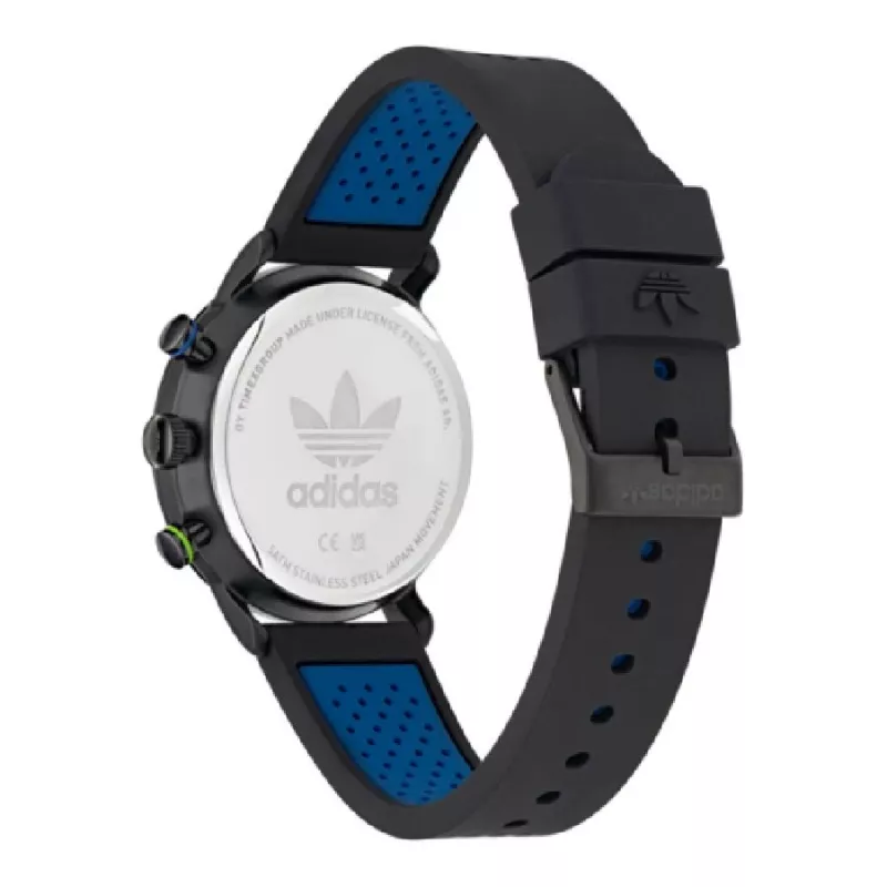 Adidas Unisex Digital Watch AOSY23021 40mm Black Silicone Strap