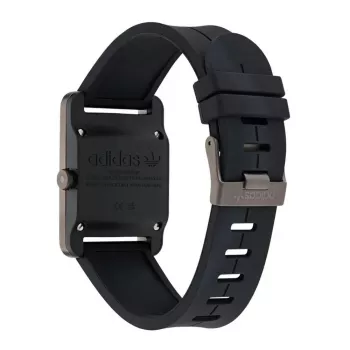 Adidas Unisex Watch AOST23563 31mm Quartz Analog Silicone Black