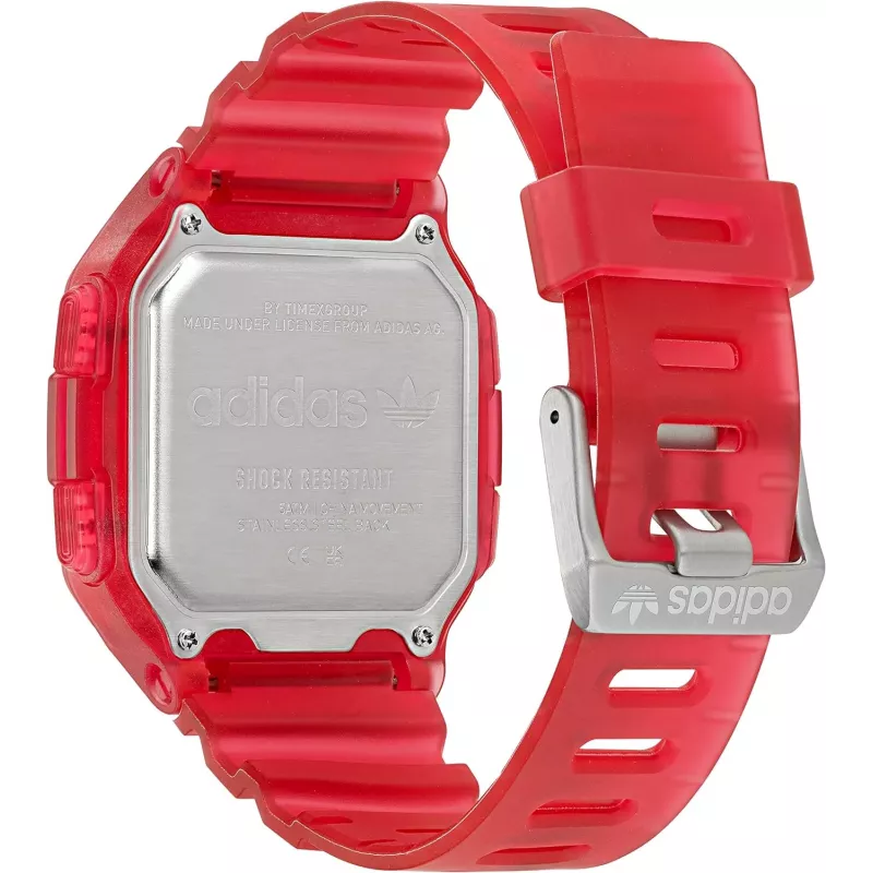 Adidas Women's Digital Quartz Watch AOST22051 38mm Black Silicone