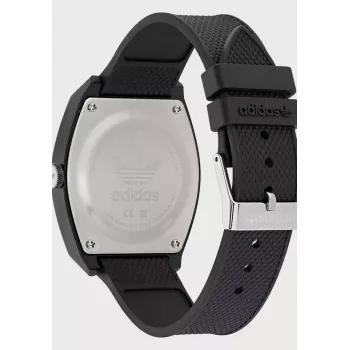 Adidas Women's Watch AOST22038 38mm Stainless Steel Case Black Silicone Band Analog Quartz