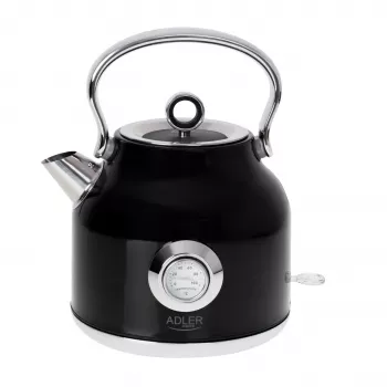 Adler AD 1346B elektrinis virdulys 1,7 l, 2200 W, juodos ir metalinės spalvos