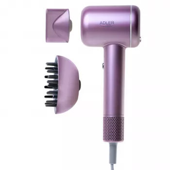 ADLER AD 2270p kelioninis plaukų džiovintuvas 1200W, dviguba įtampa, sulankstomas, juodas/sidabrinis