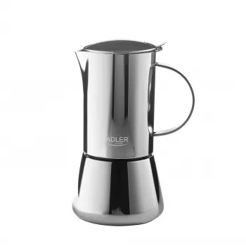 Adler AD 4417 Kavos malūnėlis, 150 W, 75 g, nerūdijantis plienas, sidabrinė/juoda